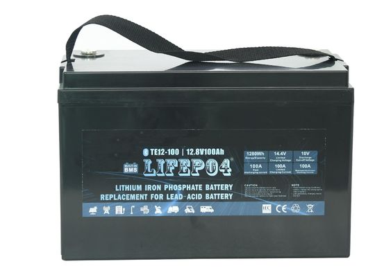 Batería portátil del litio Lifepo4 del ABS 12v 100ah para el poder de reserva