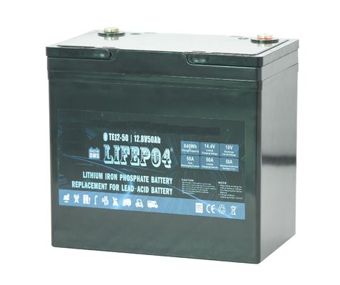 Batería de litio de reserva portátil del poder del ABS Lifepo4 12v 50ah