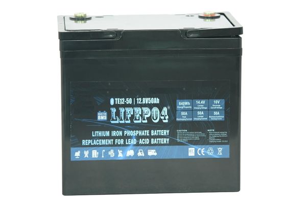 Batería de litio de reserva portátil del poder del ABS Lifepo4 12v 50ah