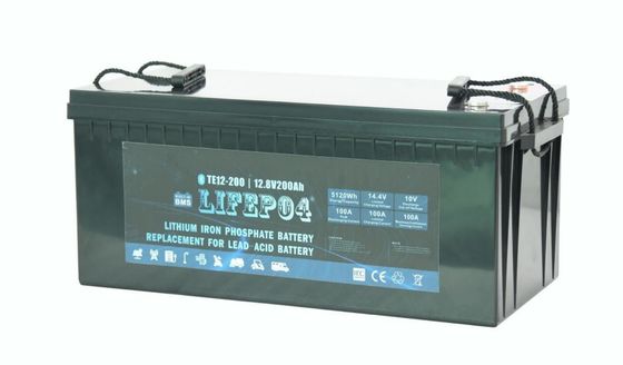 Batería portátil Lifepo4 del ABS 12V 200AH para el poder de reserva